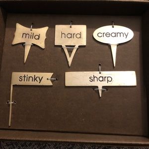 Gold stainless steel cheese markers